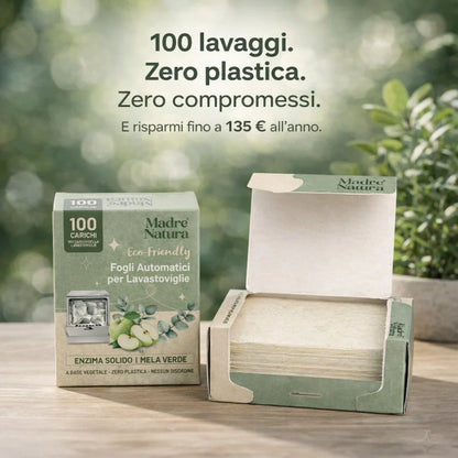 MadreNatura™ | Fogli Detergenti Ecologici per Lavastoviglie